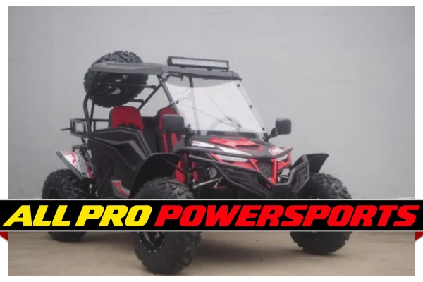 TrailMaster Cheetah 300Pro UTV EFI CVT Automatic with LED Light Bar, Windshield & Spare Tire