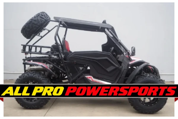 TrailMaster Cheetah 300Pro UTV EFI CVT Automatic with LED Light Bar, Windshield & Spare Tire