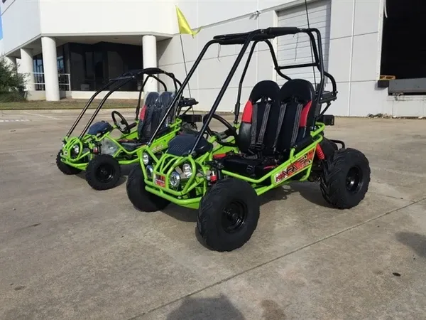 TrailMaster Mini XRX+ A Upgraded Go Kart, with Bigger Tires, Frame, Wider Seat